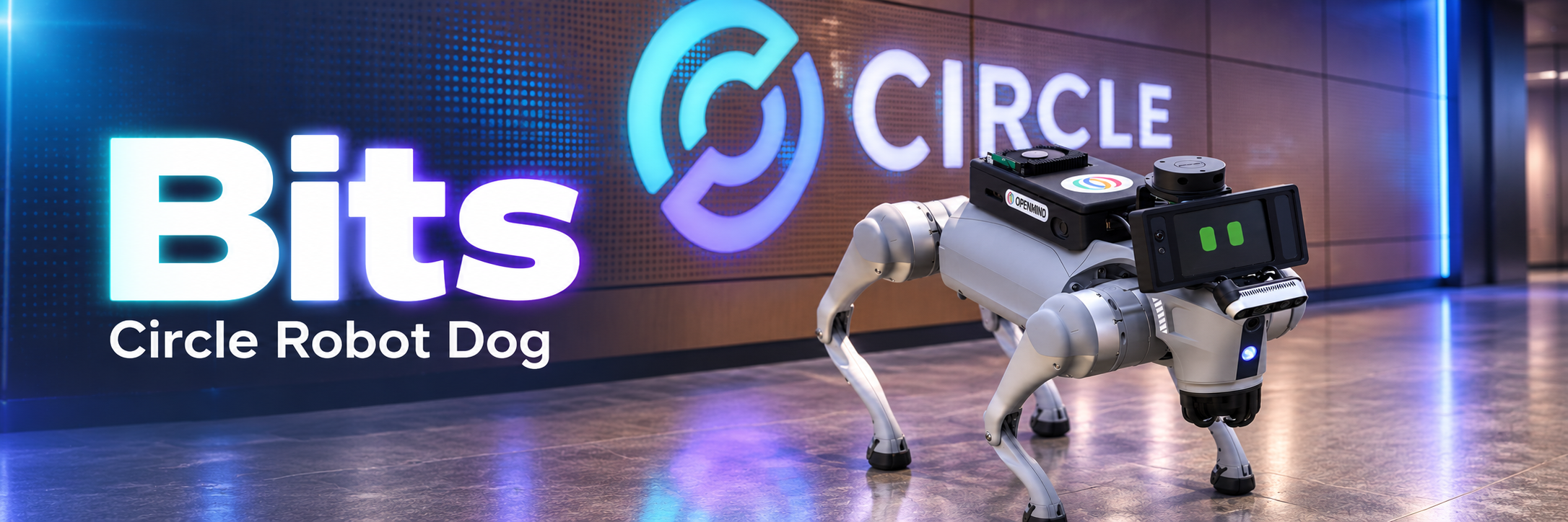 Bits Circle Robot Dog banner
